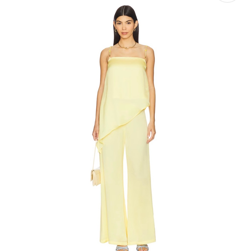Baobab Collection Pale Yellow Asymmetric Jumpsuit